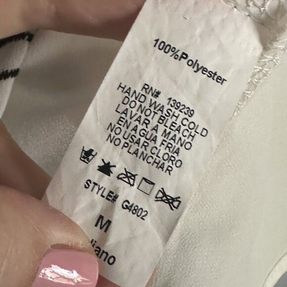 do&be Tank Top M Sheer White Embroidered Sleeveless Layering Summer Boho Tunic - Picture 6 of 11